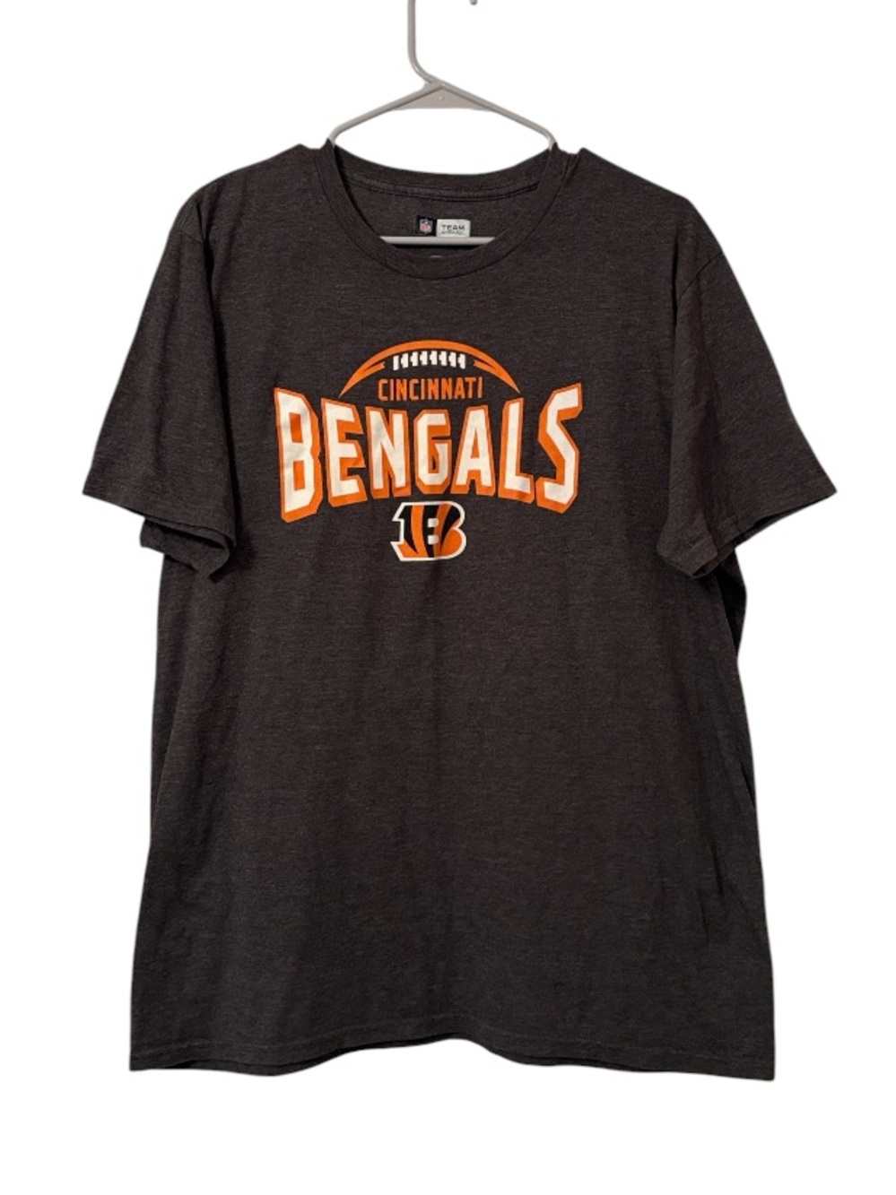 Mens Cincinnati Bengals NFL Apparel Gray Short Sleeve Tee